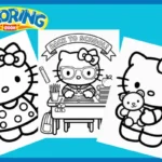 Hello Kitty Coloring Pages